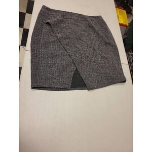 Ashley Stewart Skirt Womens 20W Gray‎ Black Career Skirt Plus Size Clothing
